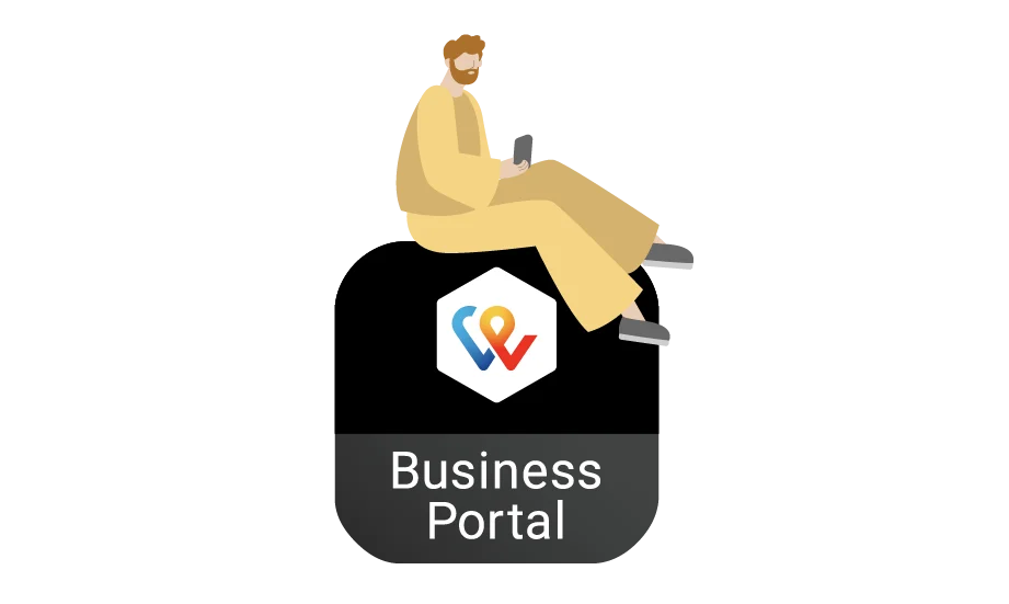 Illustration des TWINT Business Portal Apps
